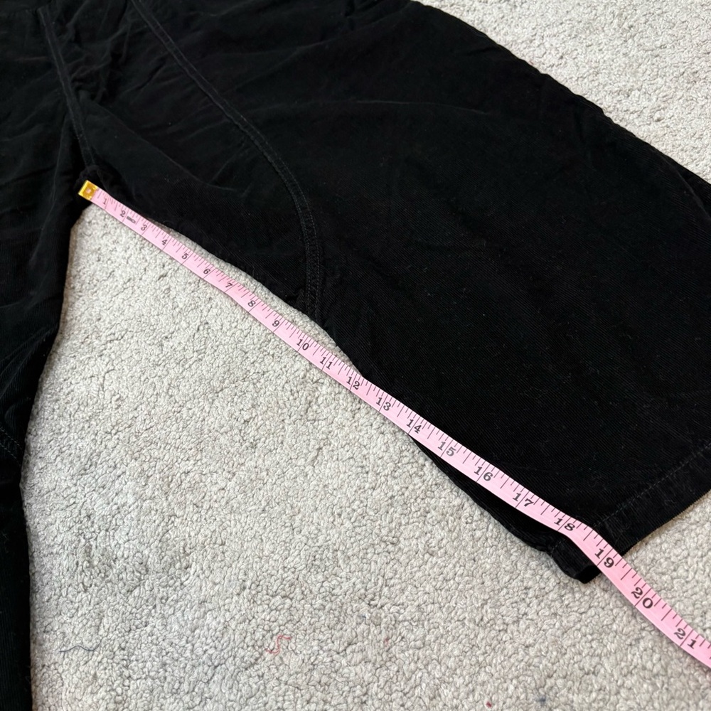 Free People Black Cropped Wide-Leg Smocked Waist Pants - Picture 11 of 13